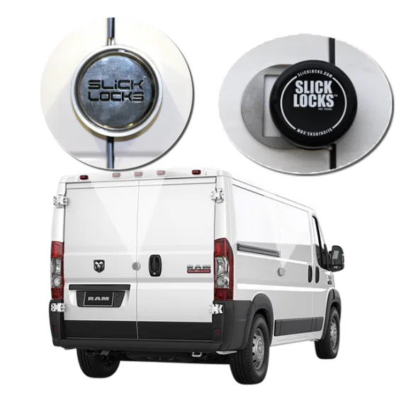 PM-FVK-DBL-SLIDE-TK – SLICK LOCKS Puck Lock Kit, Use With Sliding Door Van With 4 Puck Locks/ Spinner/ Weather Cover/...